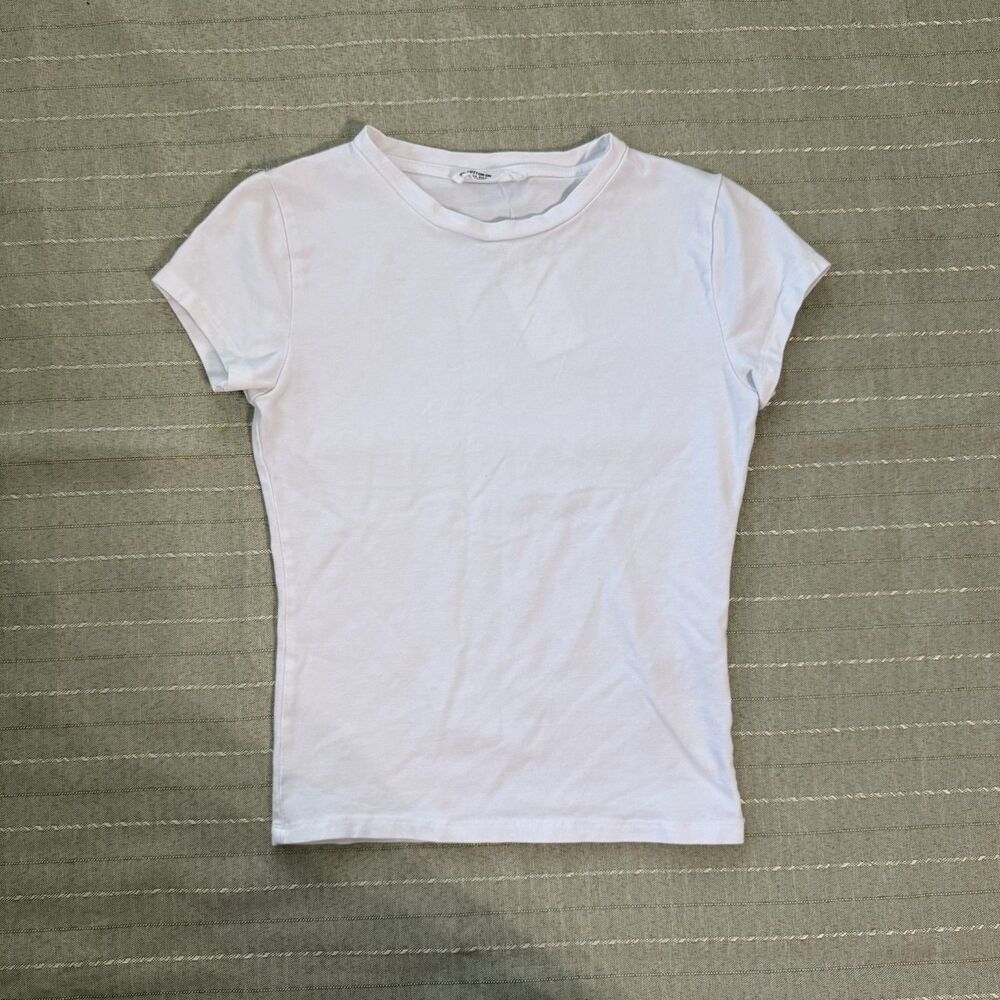 Cotton On Womens White Short Sleeve Slim Fit T Shirt Size Small Great Condition